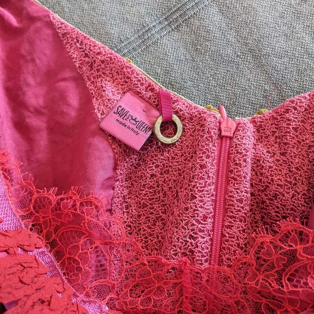 ❣️SOLD❣️Save the Queen Embroidered Dress - Picture 8 of 10